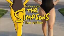 Enlace a Los Simpsons - versión live action wowowowow