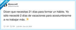 Enlace a Lo de los 21 días será para dejar el azúcar, porque para dejar de currar con 48 horas me sobra, por @Aleminoacida