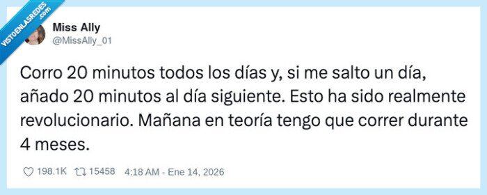 correr,meses,acumular