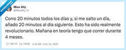 Enlace a Mi disciplina es tan buena que ya he convertido el cardio en una hipoteca, por @MissAlly_01