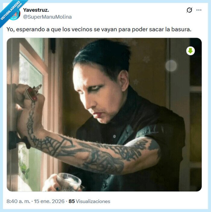 basura,vecino,esperar