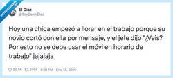 Enlace a Te dejan por WhatsApp y tu jefe lo convierte en formación de prevención de riesgos laborales, por @SoyDaniloDiaz