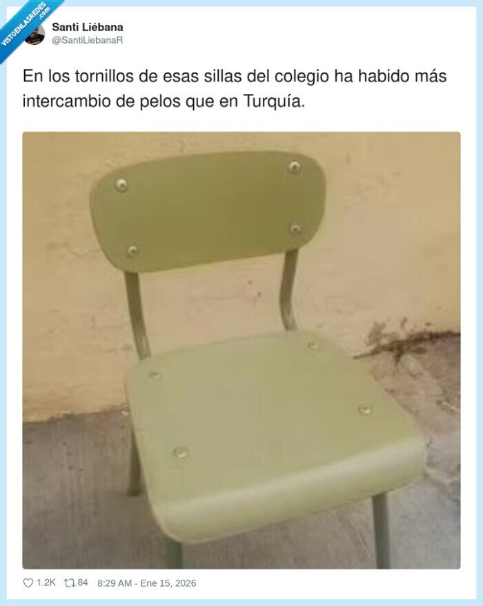 silla,colegio,tornillos,pelo,intercambio