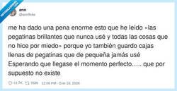 Enlace a Me acaba de entrar mucha depre, por @annflxke