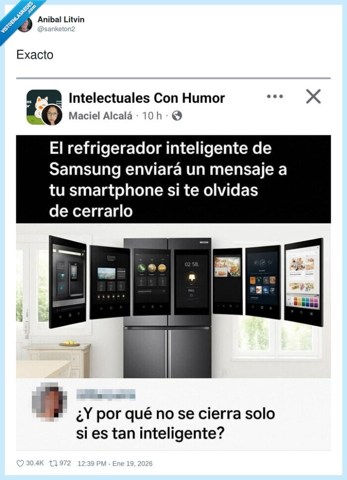 refrigerador,inteligente,notificaci&oacute;n,puerta,pregunta