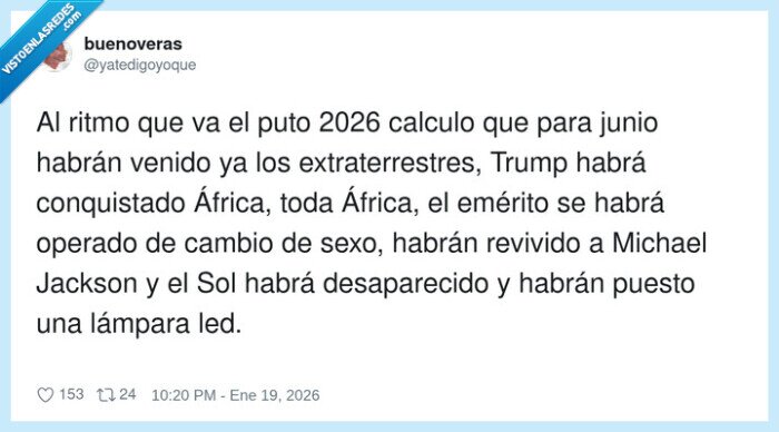 2026,extraterrestres,Trump,cambioSexo,Sol