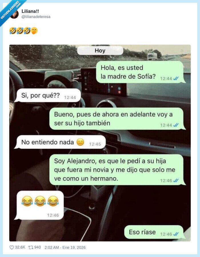 mam&aacute;,hijo,novia,confusi&oacute;n,situaci&oacute;n