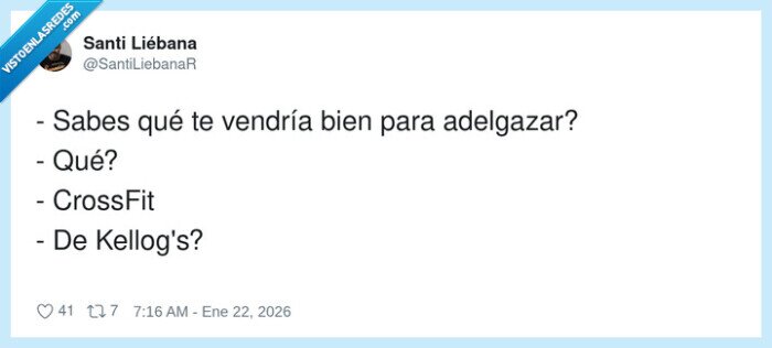 CrossFit,Kellog's,adelgazar,dieta,chiste