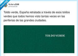 Enlace a España: un país que se reconoce más por el toldo verde que por la bandera, por @YofuiaEGB