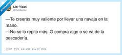 Enlace a Qué subiditas están las pescateras cuchillo en mano, por @DeMierder