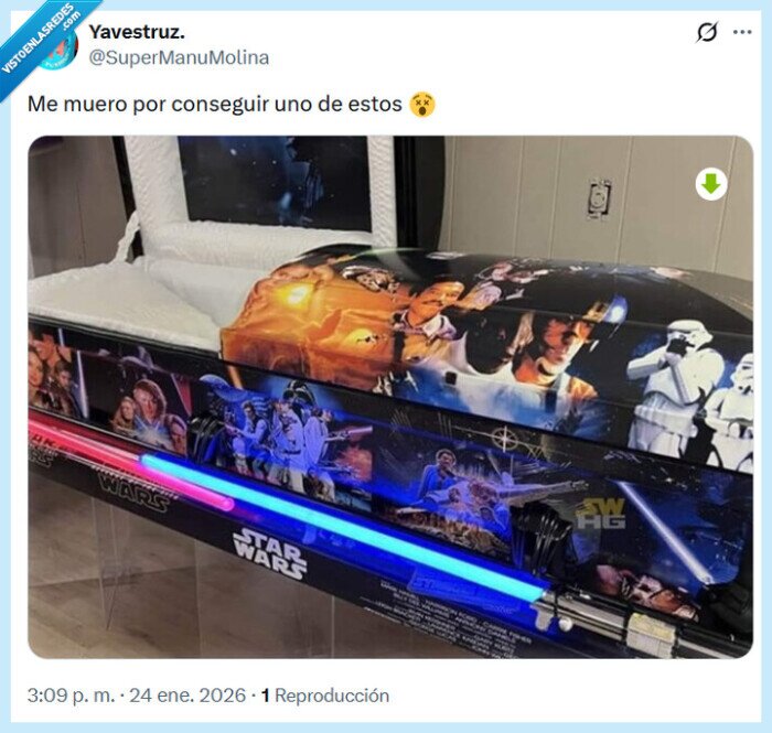 star wars,muero,ata&uacute;d