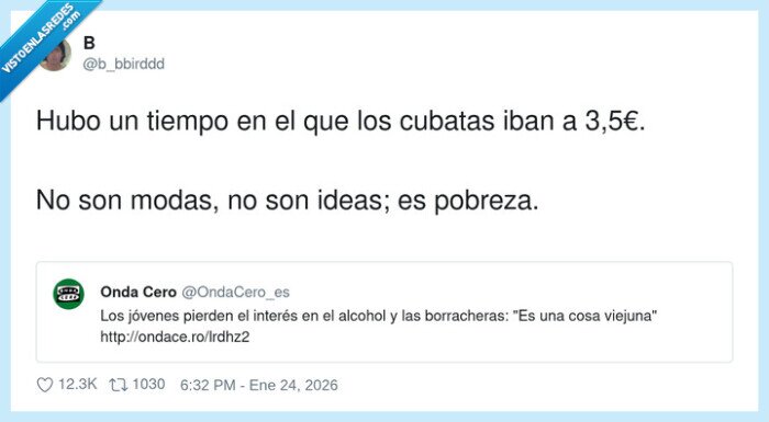 pobreza,cubatas,j&oacute;venes,alcohol,moda