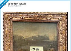 Enlace a Aquí todo el mundo de viaje, y yo viéndolo por instagram, por @HumansNoContext