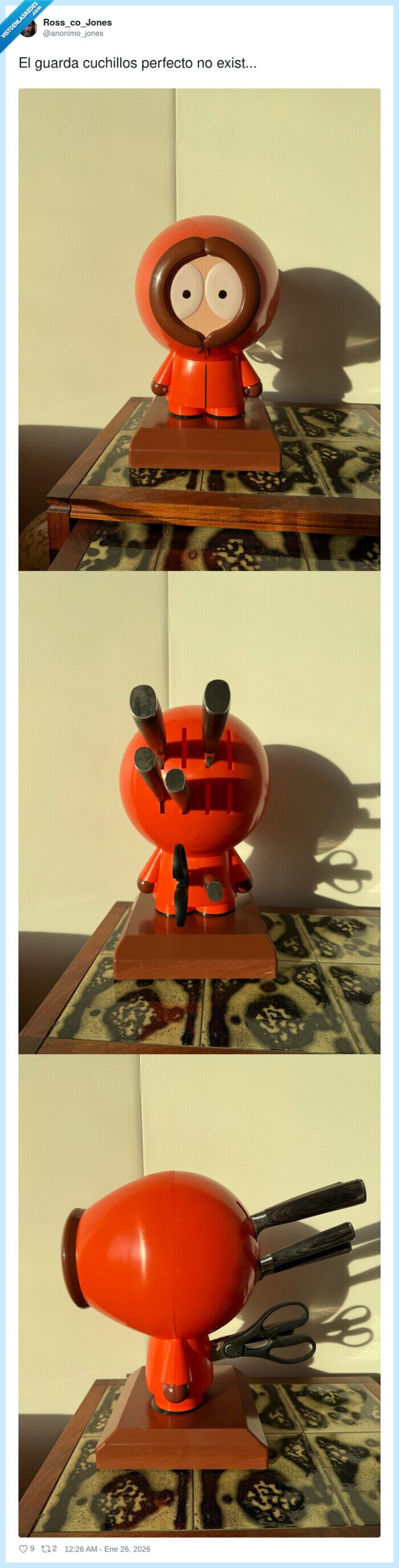 guardacuchillos,Kenny,SouthPark,dise&ntilde;o,coleccionable