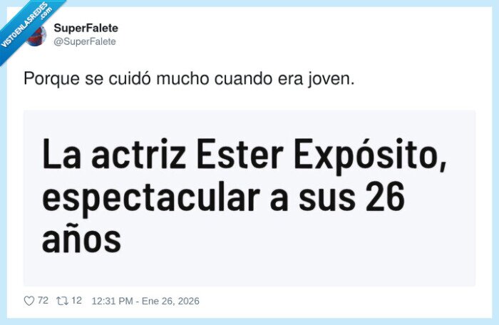 EsterExp&oacute;sito,26a&ntilde;os,cuidadojoven,espectacular,actriz