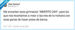 Enlace a Claro, porque a las 3am me entran unas ganas locas de hacer press de banca entre meada y meada, por @SorSarna_n1