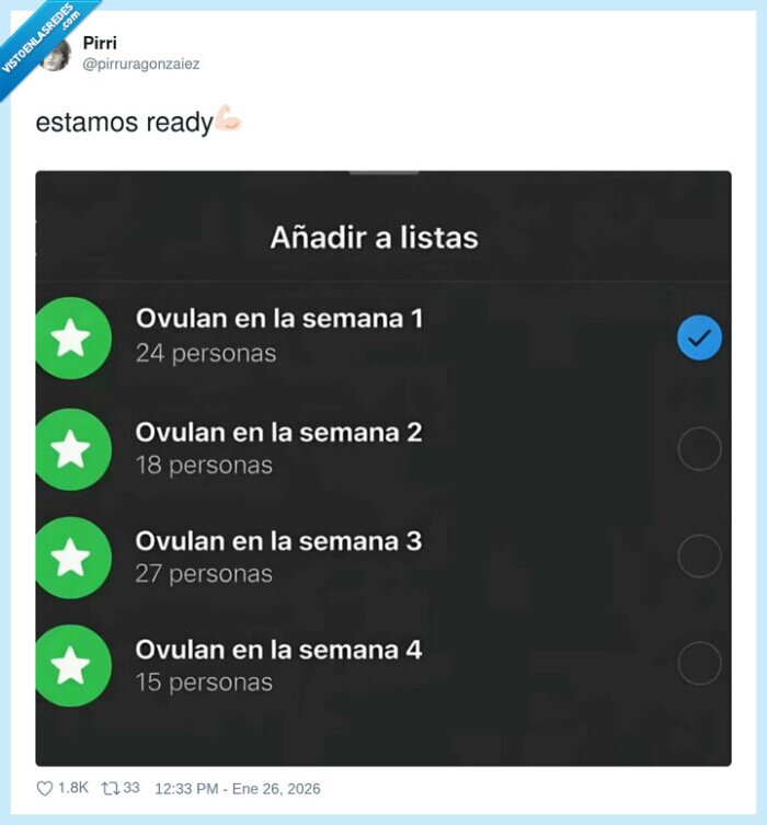 ovulaci&oacute;n,semanas,listas,reproducci&oacute;n