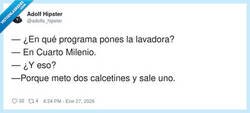 Enlace a La lavadora: el único sitio donde 2+2 siempre da 1 calcetín, por @adolfs_hipster