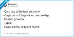 Enlace a Cuando ibas a echarle la culpa a la cámara y te sueltan “genética”, por @T_Stockmann