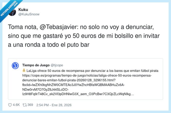 futbol,pirata,denuncia,recompensa,bar