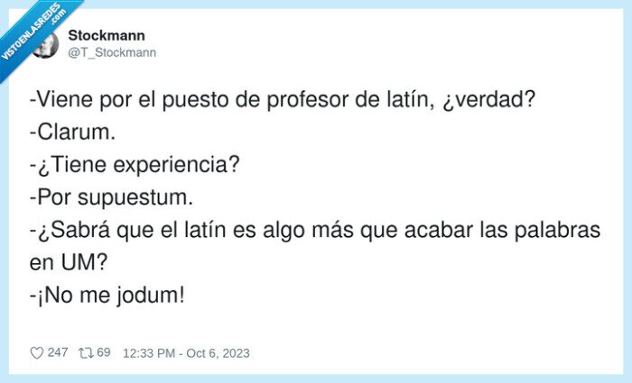 lat&iacute;n,profesor,entrevista,idioma,sarcasmo