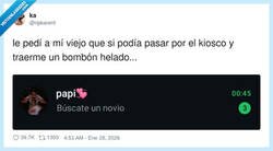 Enlace a Le pedí un bombón helado y me trajo un consejo de vida sin ticket, por @ripkarent