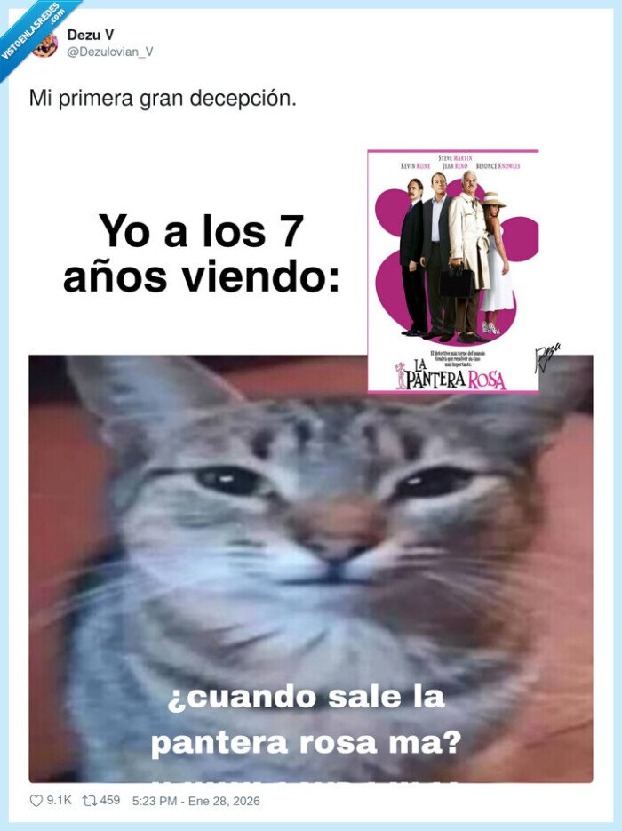 decepci&oacute;n,pantera rosa