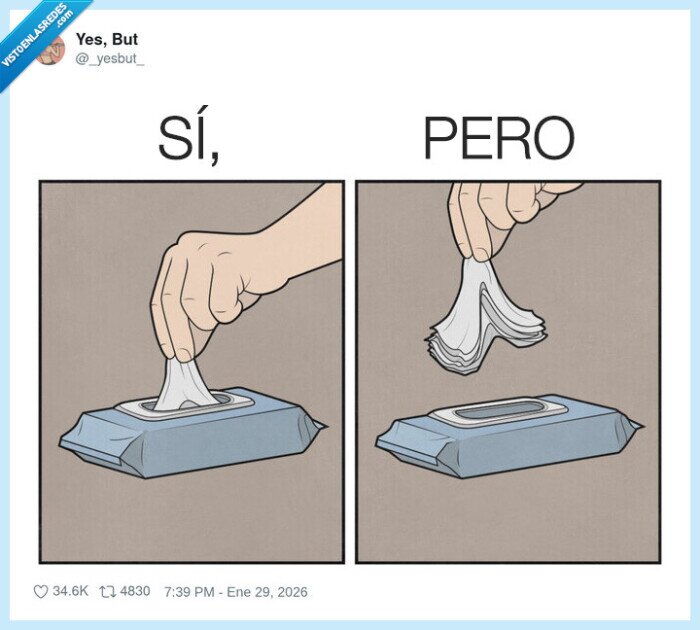 1713315 - Yo sacando un clínex: salen cinco, pero el catarro sigue en premium, por @_yesbut_