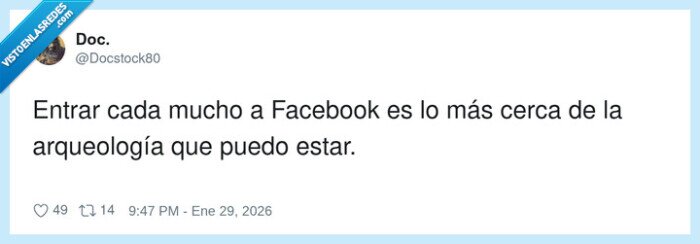 1713347 - Entro a Facebook y me salen recuerdos de cuando aún tenía esperanza, por @Docstock80