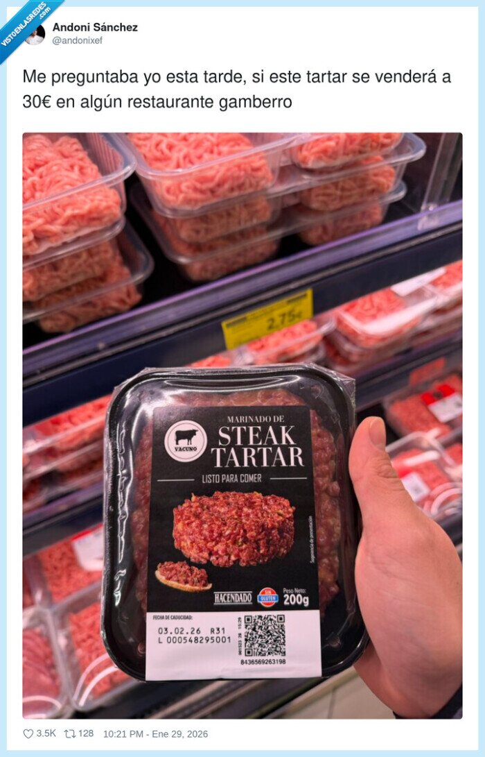 tartar,supermercado,precios,gamberrismo,hacendado