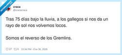 Enlace a En Galicia no nos moja el sol porque nos multiplicamos, por @cracacraca