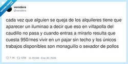 Enlace a En VillapolIa del Caudillo no hay burbuja: solo 950€ por un pajar y curro de monaguillo con extras, por @verodera