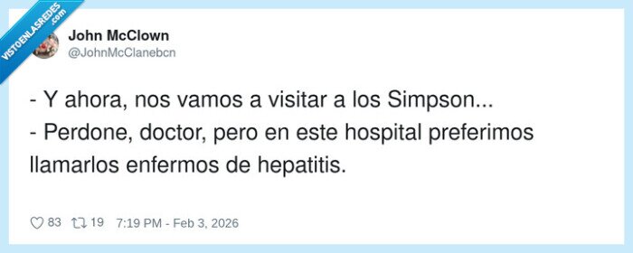 Simpson,hepatitis,hospital,m&eacute;dico,broma