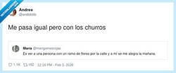 Enlace a Veo a alguien con churros y se me reinicia la fe en la humanidad, por @andididib