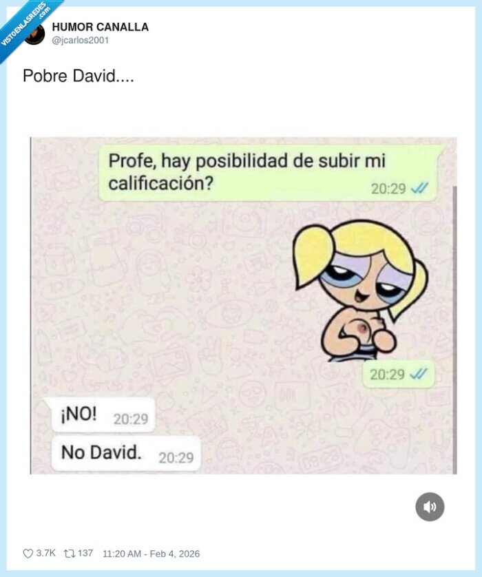 whatsapp,profesor,nota,examen,david