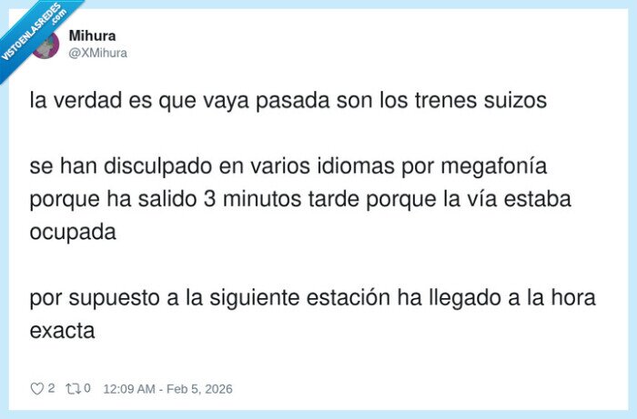 Suiza,trenes,puntualidad,retrasos,megafon&iacute;a