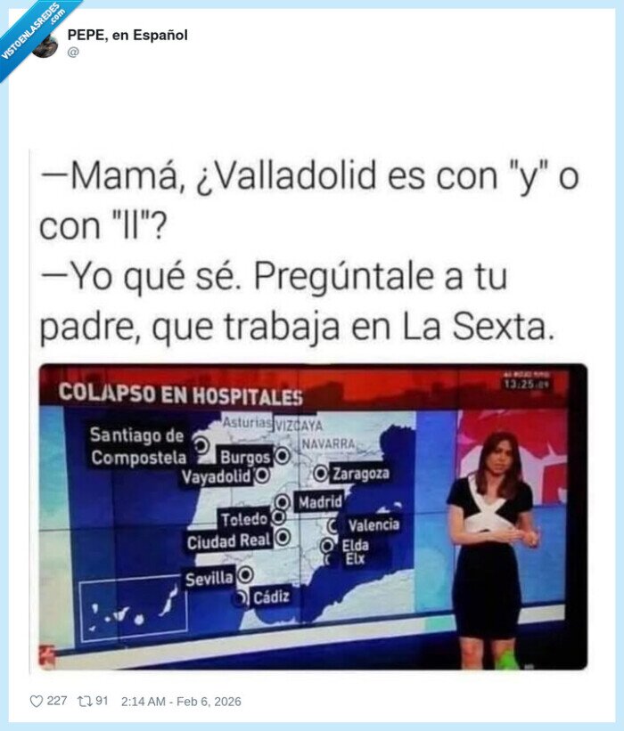 Valladolid,LaSexta,noticia,mapa,colapso