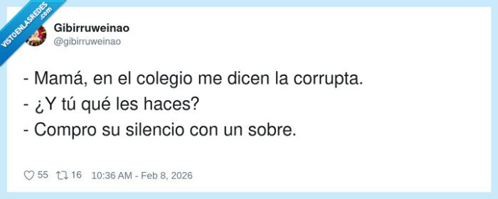 corrupci&oacute;n,soborno,familia,escuela,silencio