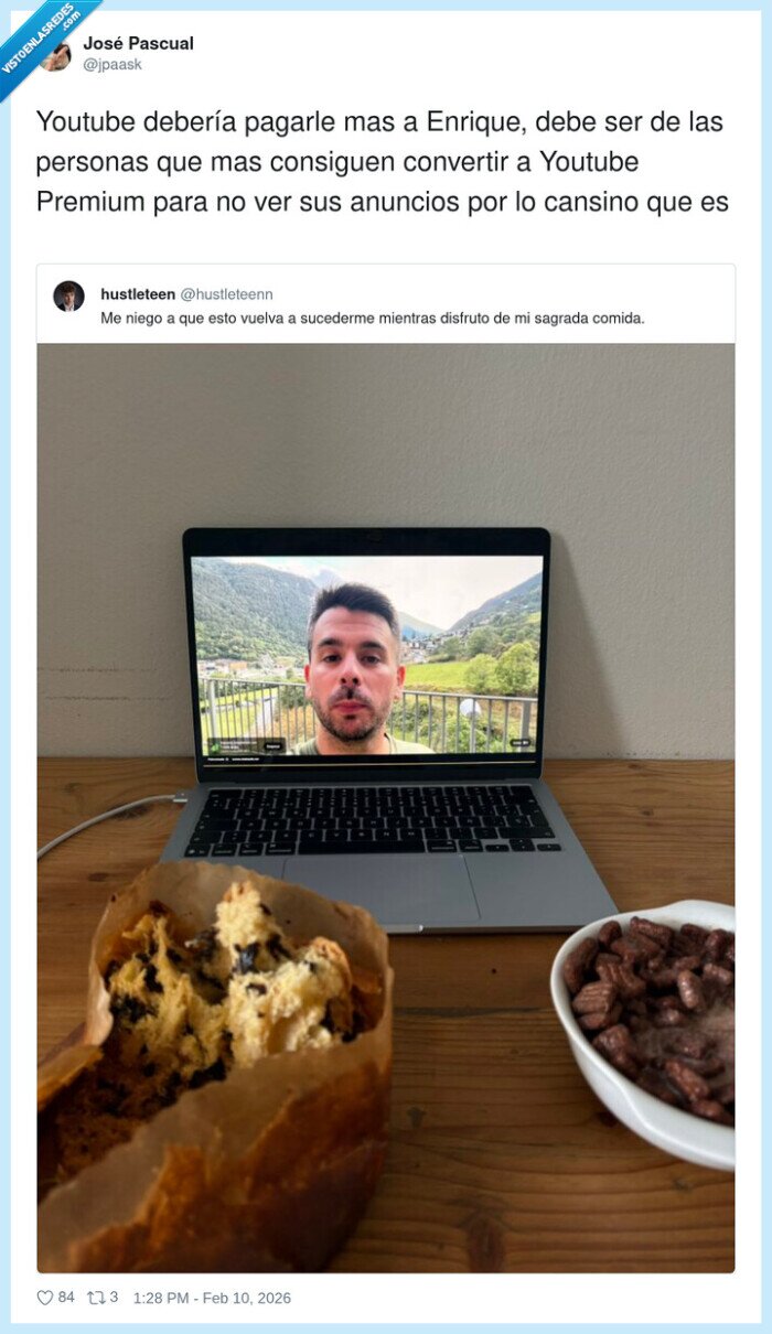 YouTube,anuncios,Premium,comida,frustraci&oacute;n