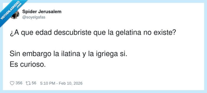 gelatina,ilatina,igriega,curiosidad,idioma