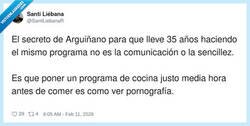 Enlace a El secreto de Arguiñano es que te deja con hambre y con culpa a la vez, por @SantiLiebanaR