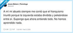 Enlace a La historia repitiéndose, pero en modo hilo de Twitter, por @psisuki