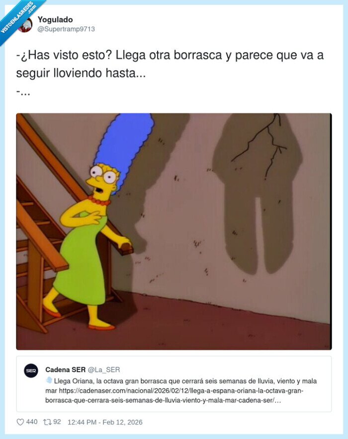 borrasca,lluvia,Oriana,Simpsons,miedo