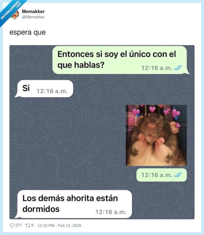 rat&oacute;n,cara,corazones,dormir,mensaje