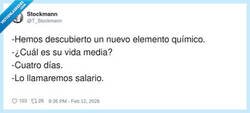 Enlace a Mi salario tiene vida media: cobro y en cuatro días ya ha decaído a cero, por @T_Stockmann