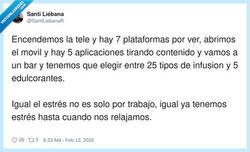 Enlace a Yo queriendo relajarme y la vida poniéndome un test de opción múltiple hasta para pedir una tila