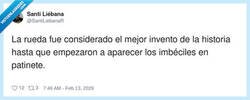 Enlace a La rueda era un inventazo… hasta que alguien decidió ponerle wifi y un patinete, por @SantiLiebanaR