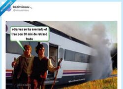 Enlace a Renfe: “son 30 minutos de retraso”. Yo: “vale, pues lo hacemos épico y llegamos en la Tercera Edad”, por @vicuuumissu