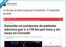Enlace a Iba a 118 en patinete y con más sustancias que batería: el Tesla del barrio, por @SantiLiebanaR