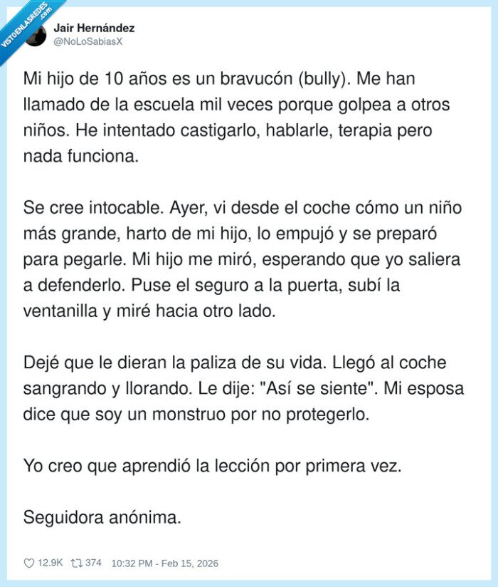 bullying,lecci&oacute;n,padres,consecuencias,intocable